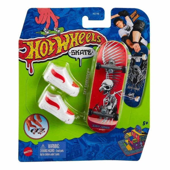 HGT46 Hot Wheels Skate Parmak Kaykay ve Ayakkabı Paketleri - 3