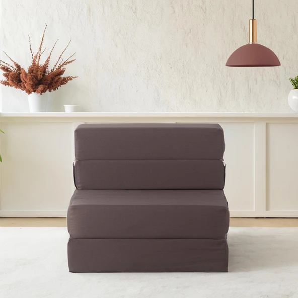 Valeria Katlanır Yatak Olabilen Koltuk Tek Kişilik Bej Tek - 10