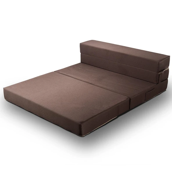 Valeria Katlanır Yatak Olabilen Koltuk Çift Kişilik Bej Çift - 10