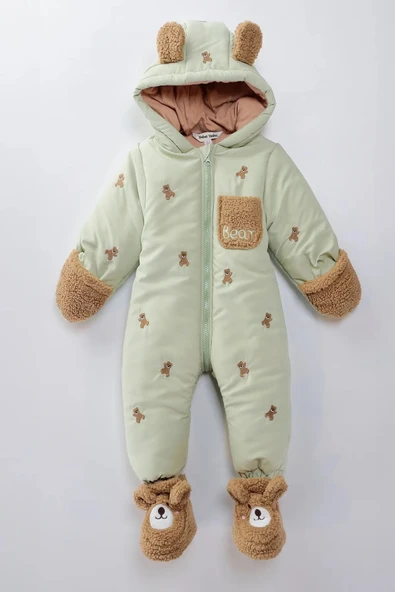 Ayılı Erkek Bebek Astronot Tulum Bebek Tulum Kozmonot Tulum Çocuk Astronot Tulum Bebek Astronot Mont