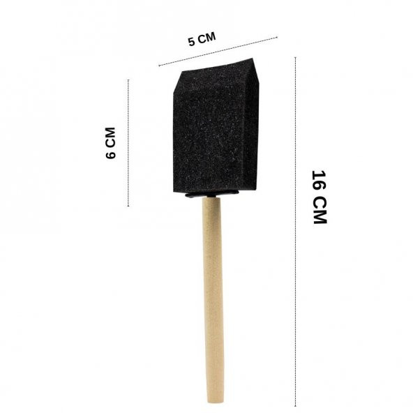 Boyama Fırçası Orta Boy FlyArt Sünger Sanatsal Boyama Fırçası Orta Boy - 2