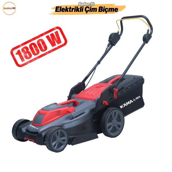 Kama ECBM43 Elektrikli Çim Biçme Makinası Çim Kesme Makinesi 1800 W