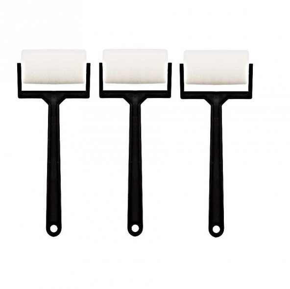 Rulo Sünger Boya Fırçası Büyük Boy 3 Adet Flyart Sanatsal Rulo Fırçası Sünger Büyük Boy 3 Adet ürün görseli