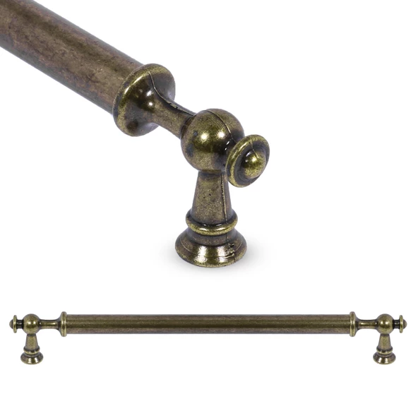 Ayvalık Düz Mobilya Çekmece Dolap Kapak Kulpu Kulbu 224 mm Metal Kulp - 6