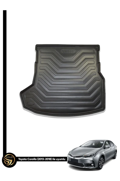 Black Gold Toyota Corolla 2007+ 3D Lazer Kesim Bagaj Havuzu Rpj