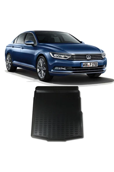 Gold Oto Aksesuar Volkswagen Passat B8 Araca Özel 3D Bagaj Havuzu Gold - 1