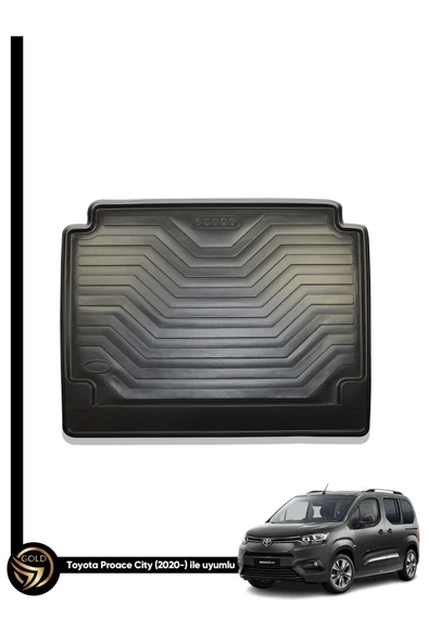 Black Gold Toyota Proace City 3D Lazer Kesim Bagaj Havuzu Rpj