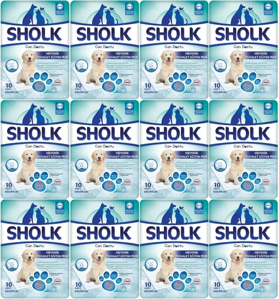 Sholk Evcil Hayvan Tuvalet Çiş Eğitim Pedi 60*90CM 120 Adet (12PK*10)