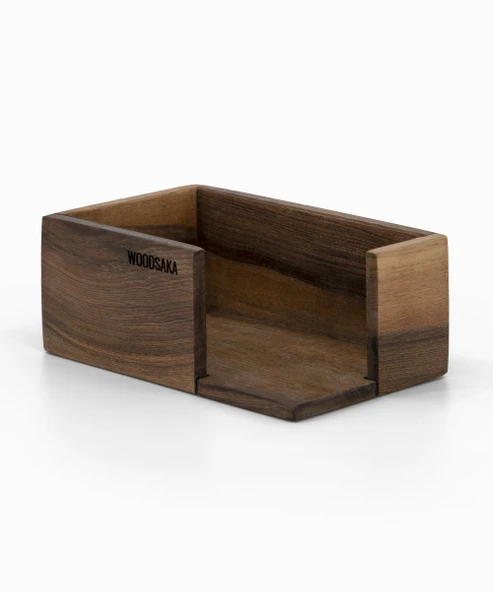 Woodsaka Kartvizitlik - Ceviz - 11.8cm x 7.7cm x 4.4cm
