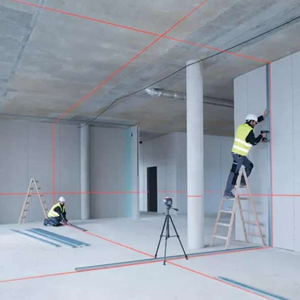 Bosch GLL 3-80 C Çizgi Lazer + BM1 Kırmızı - 0601063R02 - 4