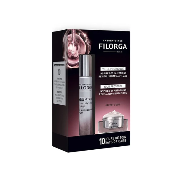 Filorga NCEF Yaşlanma Karşıtı Canlandırıcı Serum 30 ml + NCEF Sıkılaştırıcı Krem 15 ml Set