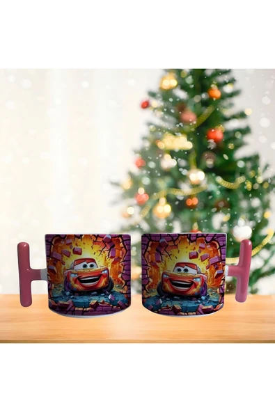 Arabalar filmi şimşek mcqueen Porselen Fincan / Kupa -mug - 2