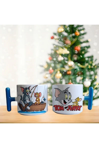 Tom ve Jerry balıkta Porselen Fincan / Kupa -mug