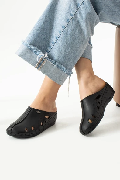 Albishoes Cherry Tam Anatomik Sabo Medikal Iş Mutfak Aşçı Doktor Hemşire Hastane Önü Kapalı Terlik - 3