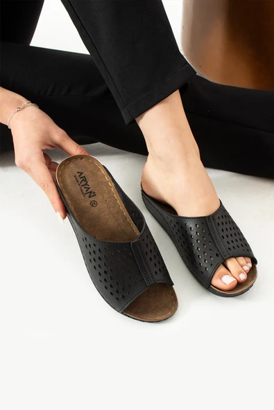 Albishoes Summer Anatomik Hafif Rahat Esnek Gün Boyu Rahat Kullanım Kadın Terlik Günlük Anne Terlik - 3