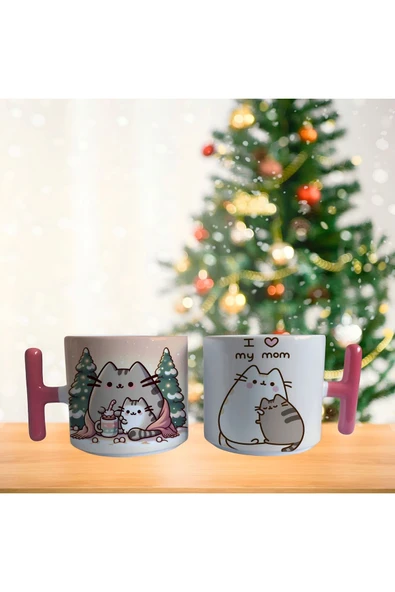 Anneler günü Pusheen Porselen Fincan / Kupa -mug