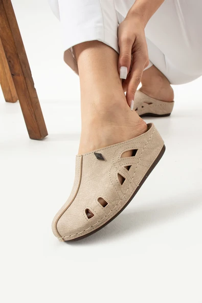 Albishoes Cherry Tam Anatomik Sabo Medikal Iş Mutfak Aşçı Doktor Hemşire Hastane Önü Kapalı Terlik - 5