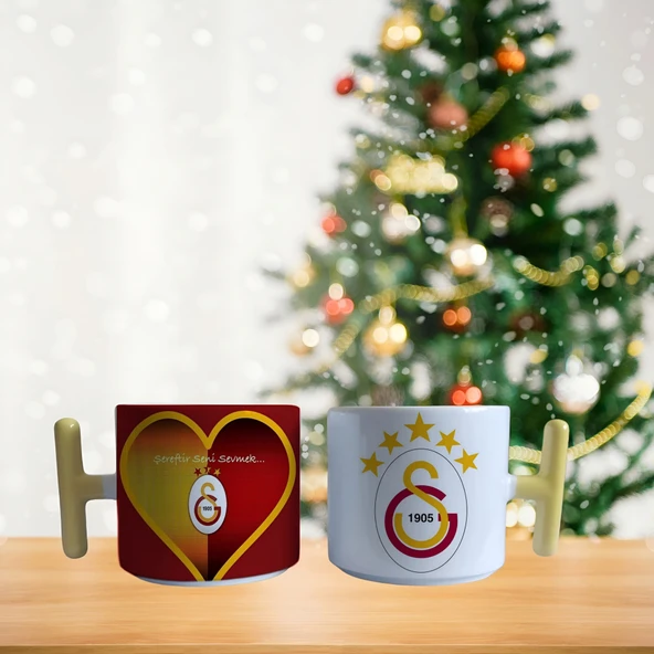 Galatasaray alevli logo porselen fincan / kupa -mug