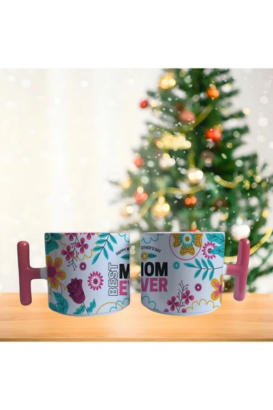 Anneler günü çiçekli Porselen Fincan / Kupa -mug
