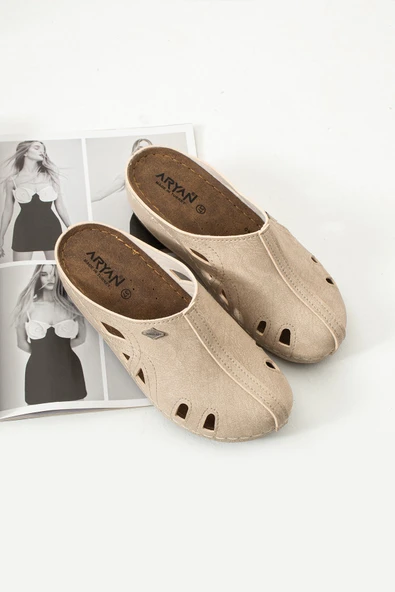 Albishoes Cherry Tam Anatomik Sabo Medikal Iş Mutfak Aşçı Doktor Hemşire Hastane Önü Kapalı Terlik - 4