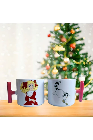Şeker Kız Candy Ve Rakunu Porselen Fincan / Kupa -mug