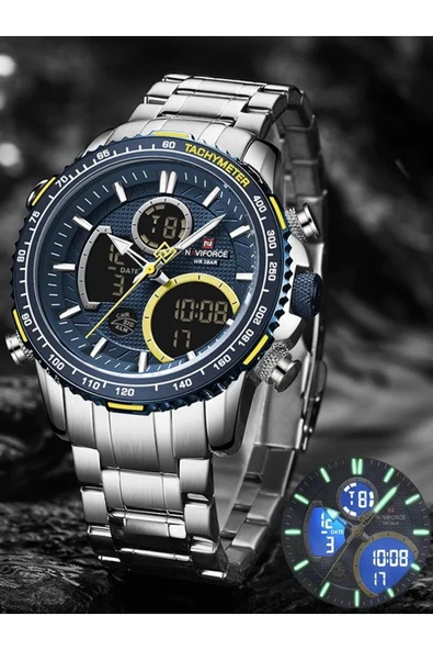 Naviforce 9182 Tüm Fonksiyonları Aktif Erkek Kol Saati