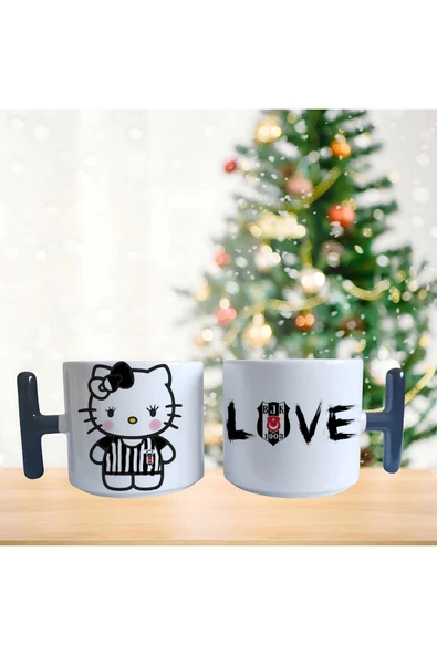 Beşiktaş Hello Kitty Porselen Fincan / Kupa -mug