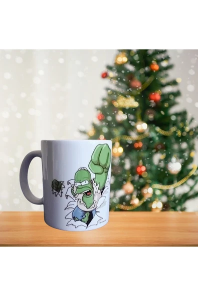 Simpson Hulk Porselen Kupa - 1