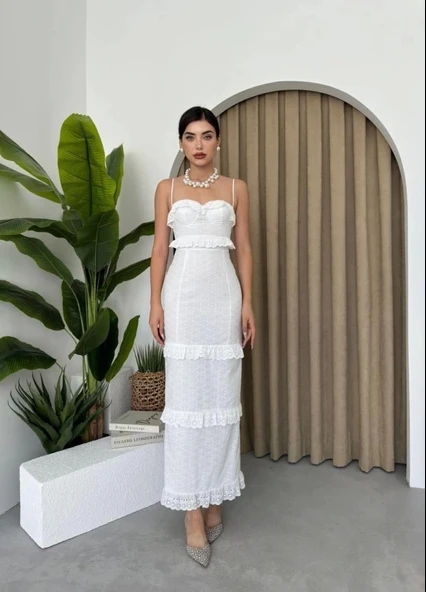 Lere Ip Askılı Elbise - 7