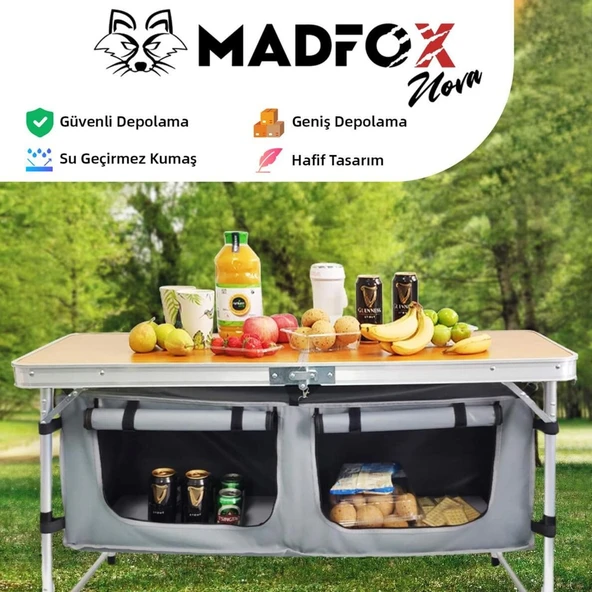 Katlanabilir Ahşap Kamp Masası - Madfox Nova - 547280 - 8