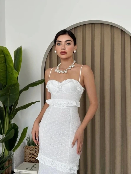 Lere Ip Askılı Elbise - 4