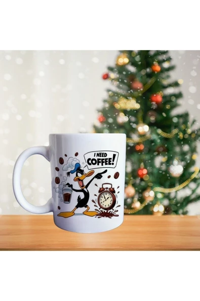 Sinirli Duffy Duck Porselen Kupa