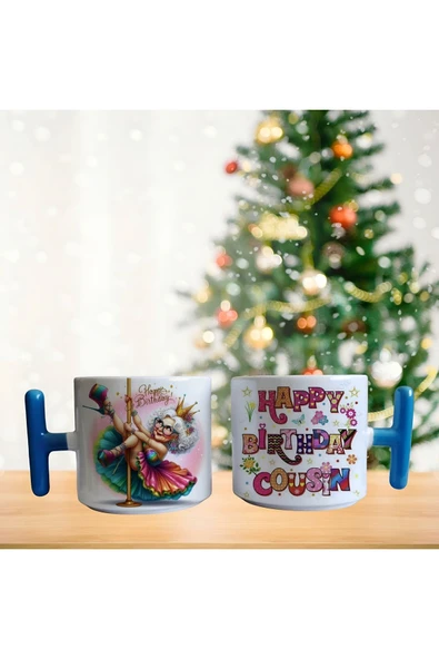 Striptizci nine - iyiki doğdun kuzen porselen fincan / kupa -mug