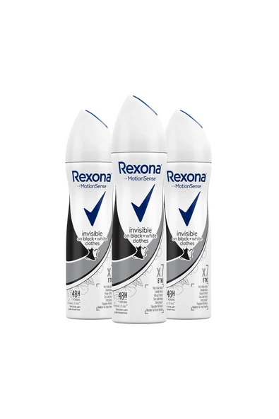 Rexona Kadın Deodorant Sprey Invisible On Black White Clothes 150 ml X3 Adet - 2