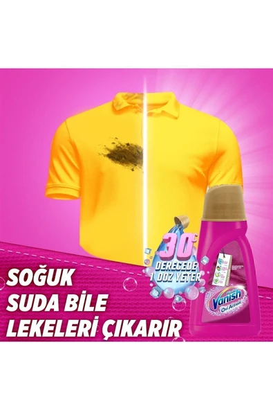 Vanish Kosla Multipower Renkliler Için Jel Leke Çıkarıcı Deterjan Güçlendirici 1000 ml - 5