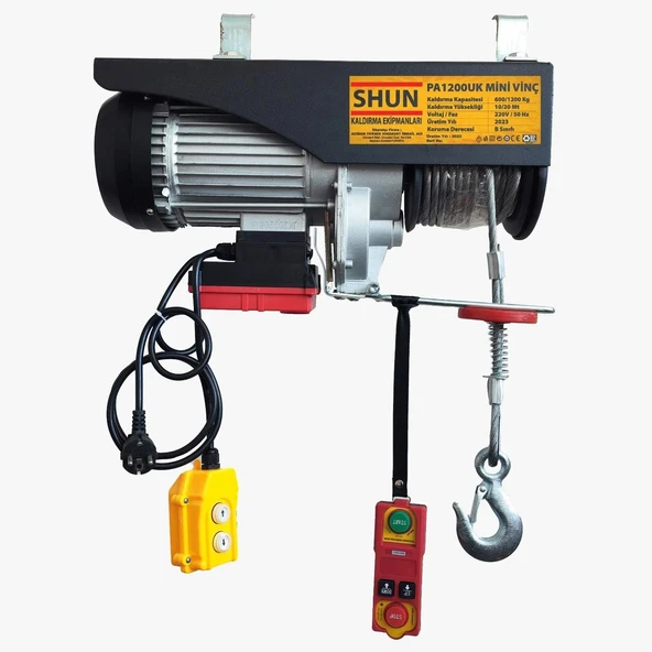 Shun Elektrikli Ceraskal Uzaktan Kumandalı Vinç 600-1200 - 7486051