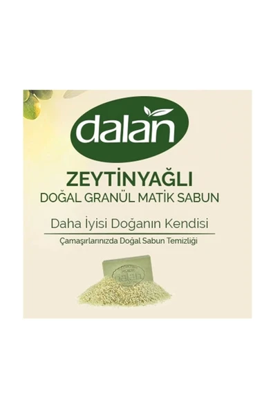 Dalan Zeytinyağlı Doğal Granül Matik Sabun Zeytin Mucizesi 1000 gr - Resim 2