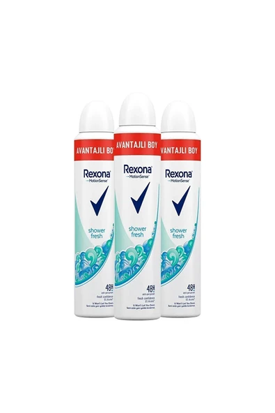 Rexona Kadın Deodorant Sprey Shower Fresh 200 ml X3 - 2