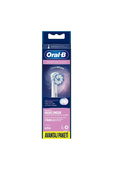 Oral-B Diş Fırçası Yedek Başlığı Cleancare Sensitive Ultra Thin 4 Lü - 2