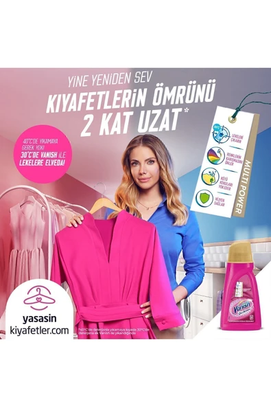 Vanish Kosla Multipower Renkliler Için Jel Leke Çıkarıcı Deterjan Güçlendirici 1000 ml - 3