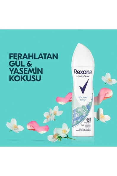 Rexona Kadın Sprey Deodorant Shower Fresh 150 Ml X3 Adet - 5