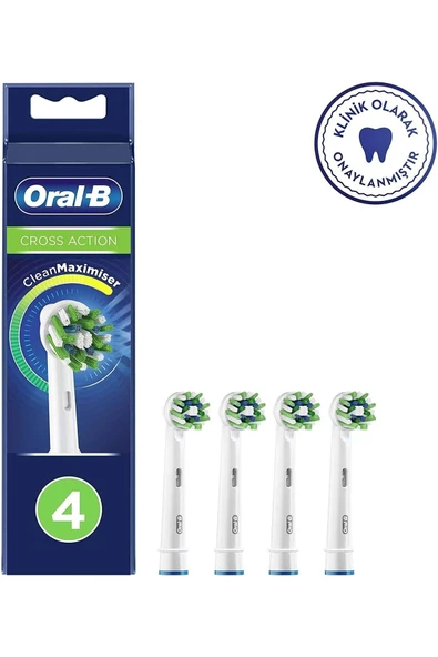 Oral-B Diş Fırçası Yedek Başlığı Clean Maximiser Cross Action 4 Lü