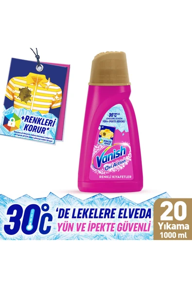 Vanish Oxi Action Multipower Beyazlar ve Renkliler İçin Sıvı Deterjan Güçlendirici ve Leke Çıkarıcı 2000ml - 3