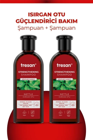Tresan Isırgan Otu Bakım Şampuanı Normal Ve Kuru Saçlar 300 ml 2 Li