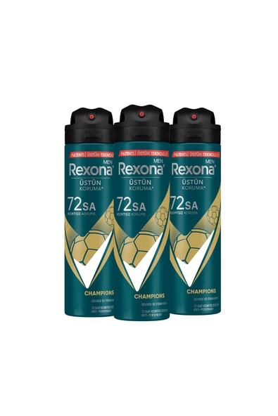 Rexona Men Erkek Sprey Deodorant Champions 72 Saat Kesintisiz Üstün Koruma 150 ml X3 - 2