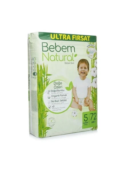 Bebem Natural Ultra Avantaj Paket 5 Numara 72li - 2