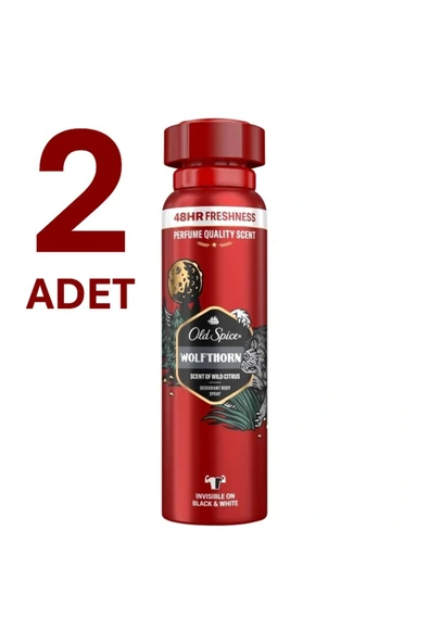 Old Spice Sprey Deodorant 150 ml Wolfthornx2