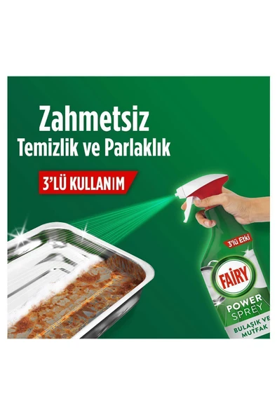 Fairy Power Sprey 3’ü 1 Arada Bulaşık Ve Mutfak 500 ml - 3