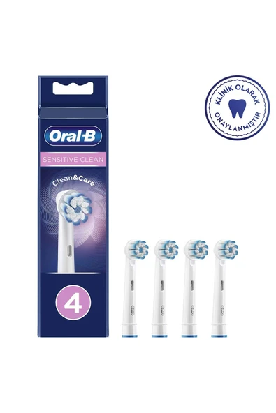 Oral-B Diş Fırçası Yedek Başlığı Cleancare Sensitive Ultra Thin 4 Lü