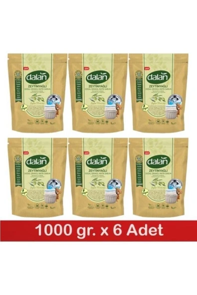 Dalan Zeytinyağlı Doğal Granül Sabun Tozu 6x1kg